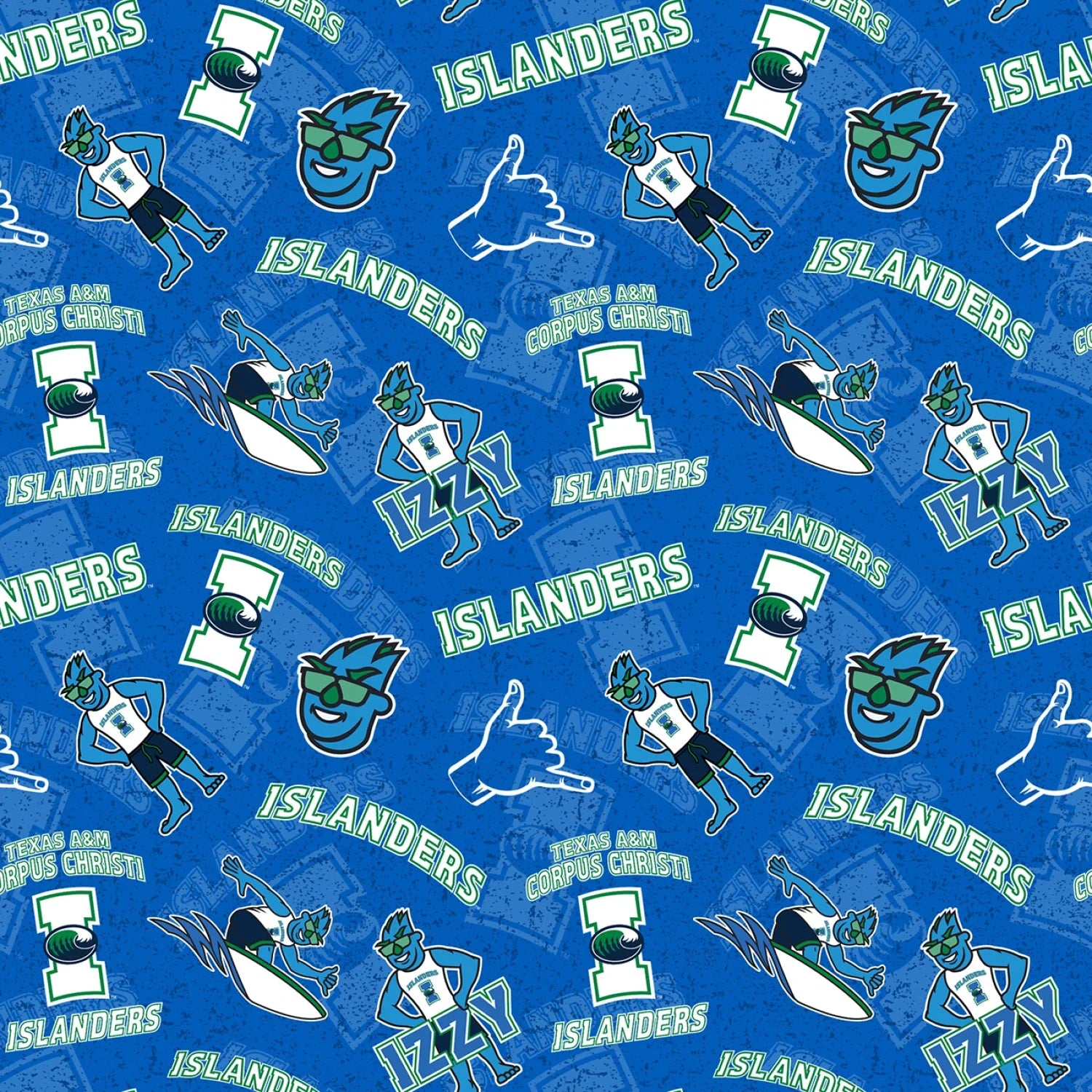Texas A&M Corpus Christie Islanders NCAA College Tone on Tone Sykel En ...