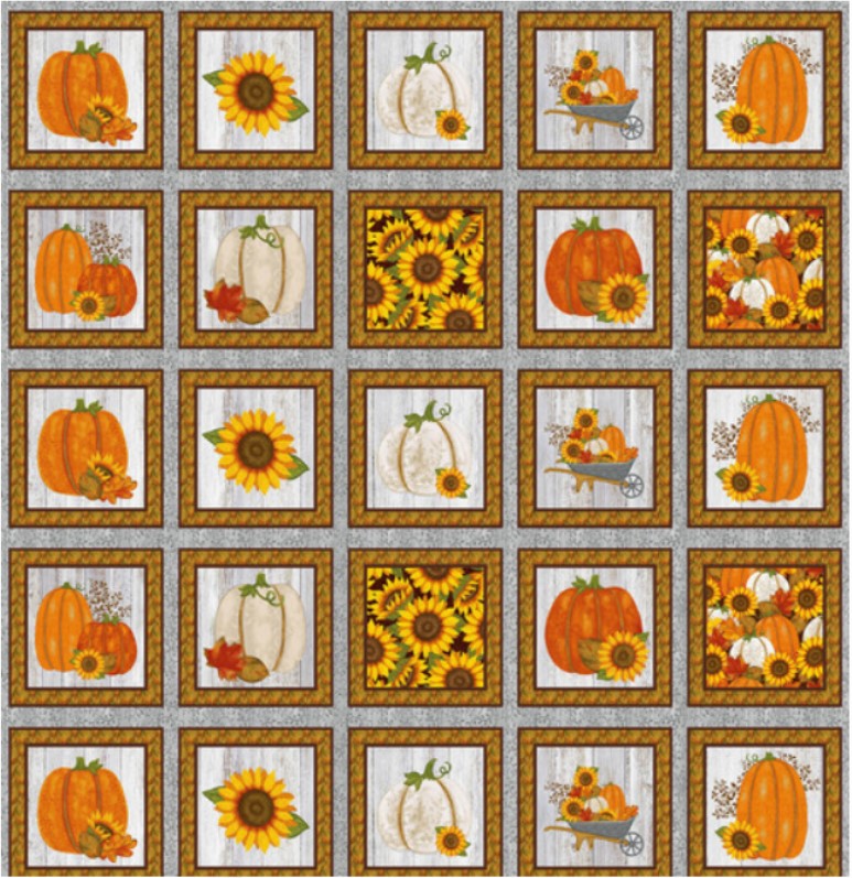 Thankful and Blessed Panel 18" Studio E Cotton Fabric