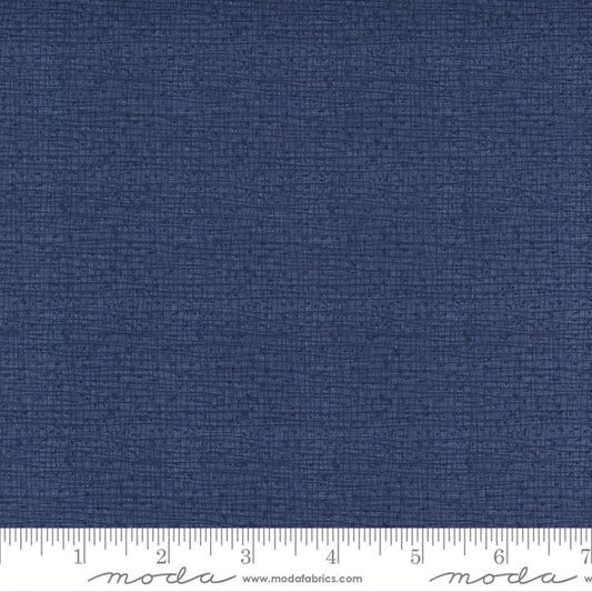 Thatched Texture Dark Wash Indigo Robin Pickens Moda Cotton Fabric MD-48626-161