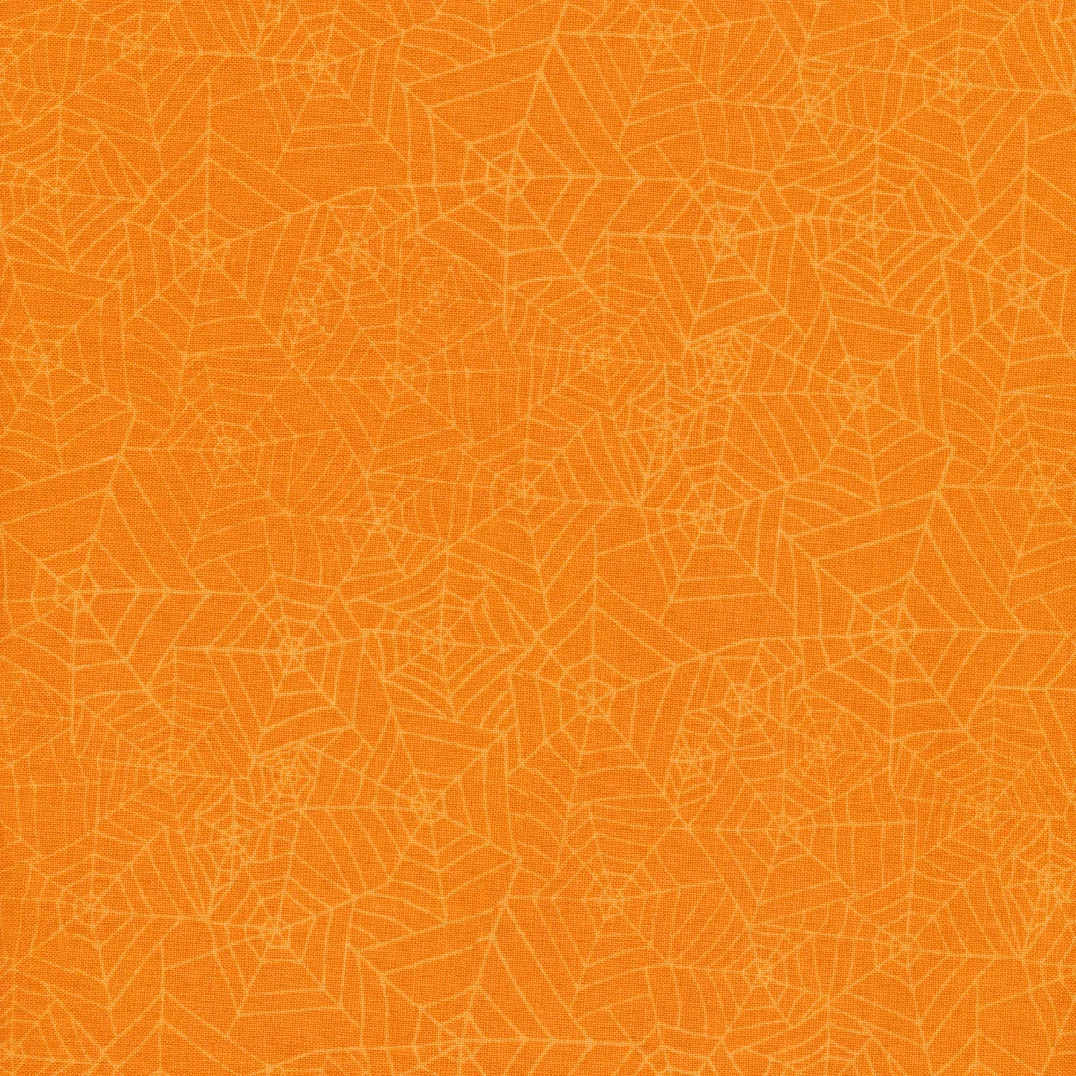 The Boo Crew Spider Webs Orange Susan Winget Wilmington Prints Cotton Fabric