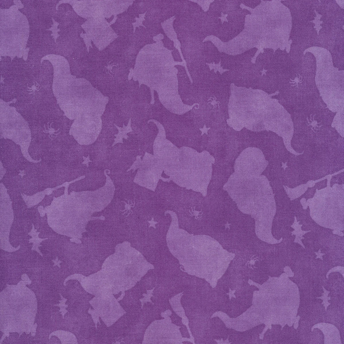 The Boo Crew Tossed Tonal Gnomes Purple Susan Winget Wilmington Prints Cotton Fabric