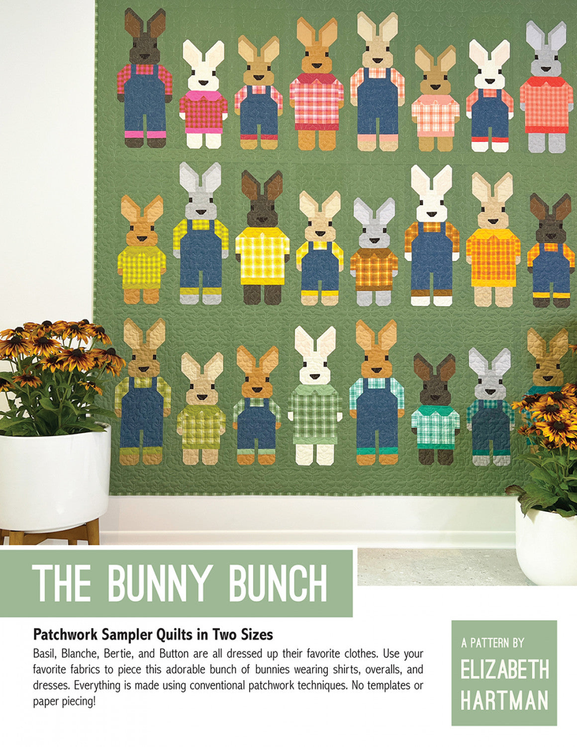 The Bunny Bunch Quilt Pattern Patchwork Sampler Elizabeth Hartman