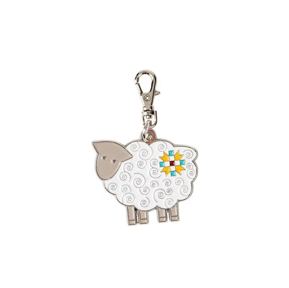 The Happy Sheep Happy Charm Enamel 1.25''x1.50 Lori Holt Riley Blake