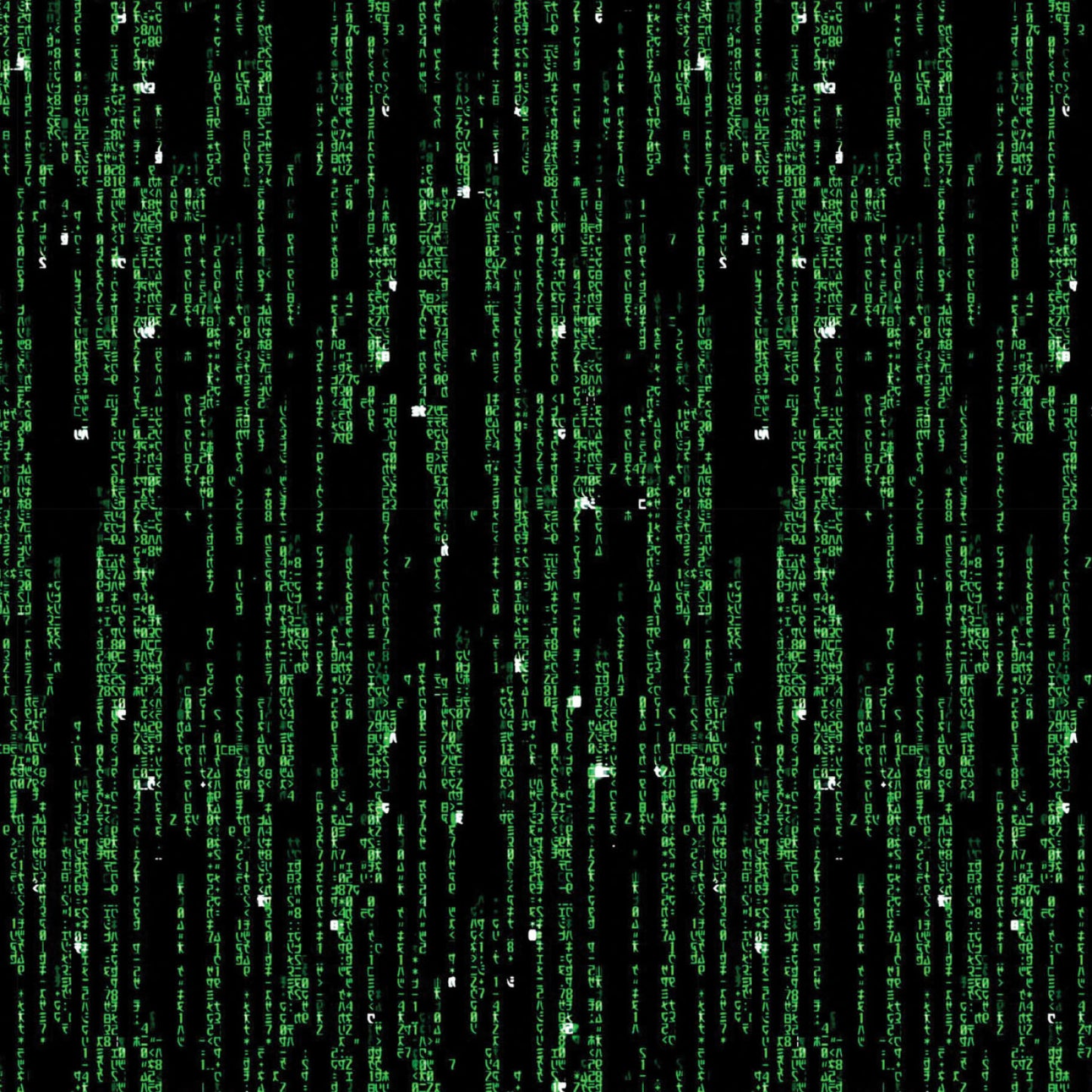 The Matrix Code Black Camelot Cotton Fabric