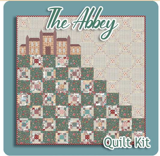 The Abbey Northanger Abbey Quilt Kit 60.5" x 60.5" Riley Blake Cotton Fabric RB-KT-17890
