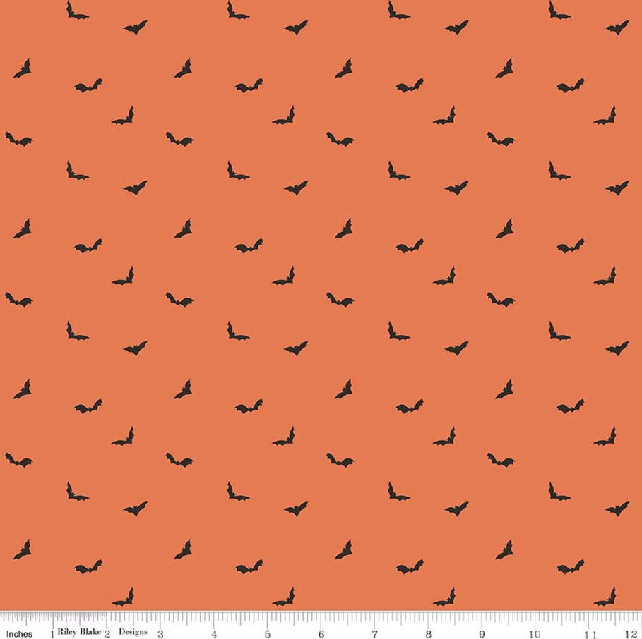 The Apothecary Batwings Marmalade Amber Elliot Riley Blake Designs Cotton Fabric RB-C17554-MARMALADE