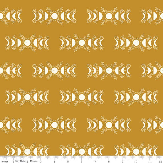 The Apothecary Celestial Gold Amber Elliot Riley Blake Designs Cotton Fabric RB-C17552-GOLD