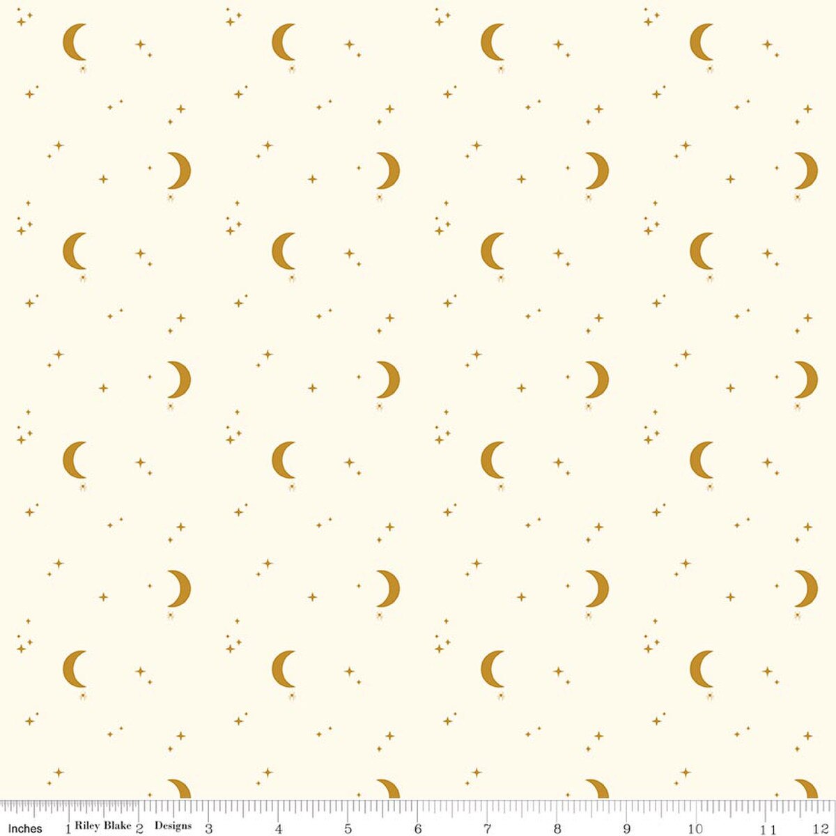 The Apothecary Night Sky Cream Amber Elliot Riley Blake Designs Cotton Fabric RB-C17555-CREAM