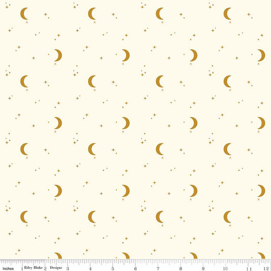 The Apothecary Night Sky Cream Amber Elliot Riley Blake Designs Cotton Fabric RB-C17555-CREAM