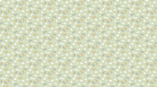 The Nativity Animal Toss Green Multi Northcott Cotton Fabric NC-DP28993-74