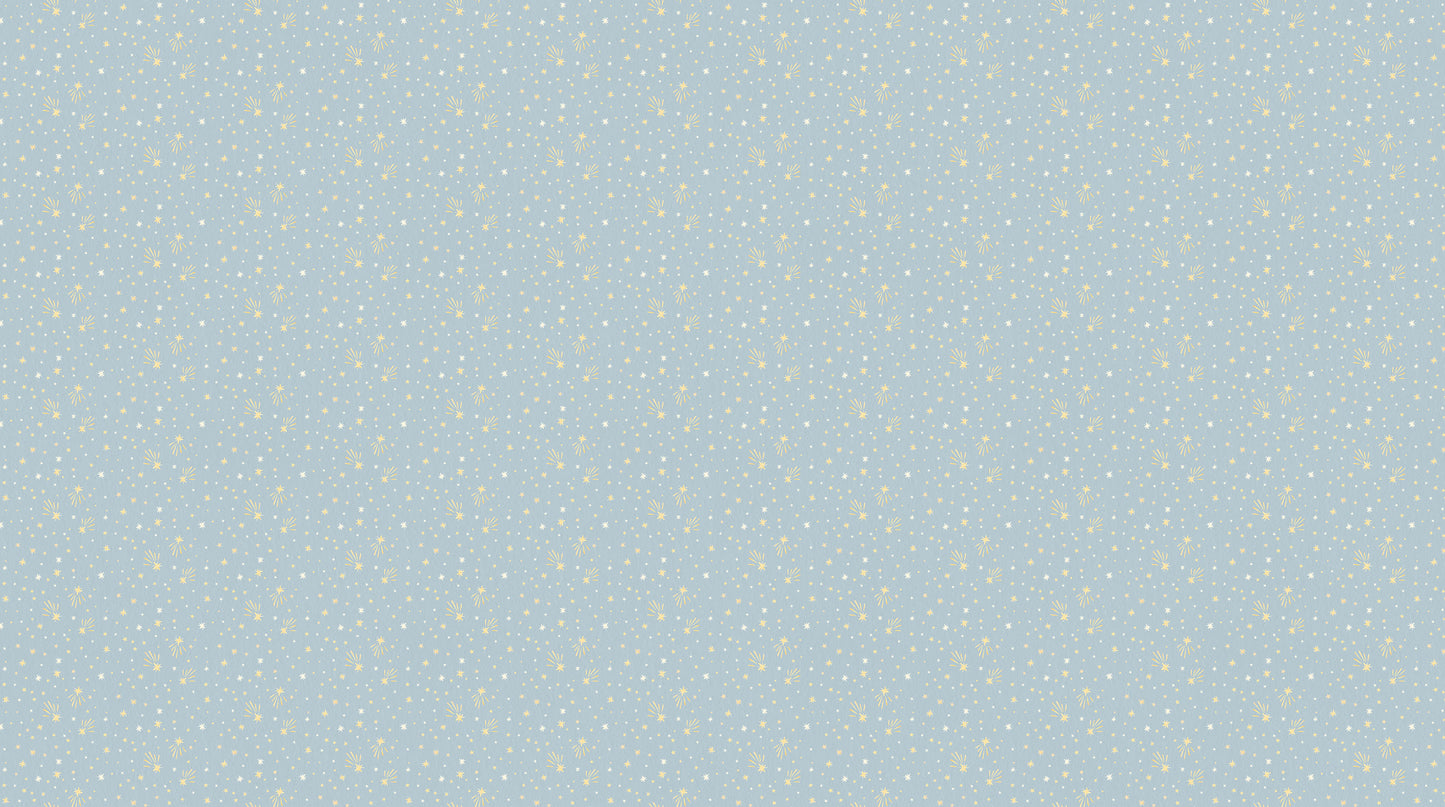 The Nativity Stars Blue Multi Northcott Cotton Fabric NC-DP28989-42