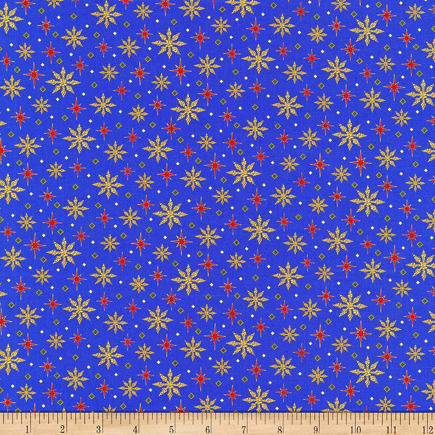 The Nativity Stars Royal Quilting Treasures Cotton Fabric