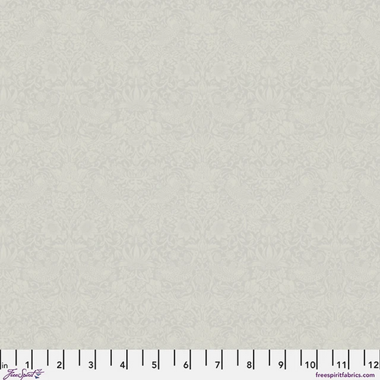 The Trellis Palette Tonal Strawberry Thief Farringdon Grey The Original Morris & Co. Free Spirit Cotton Fabric FS-PWWM153.FARRINGDONGREY