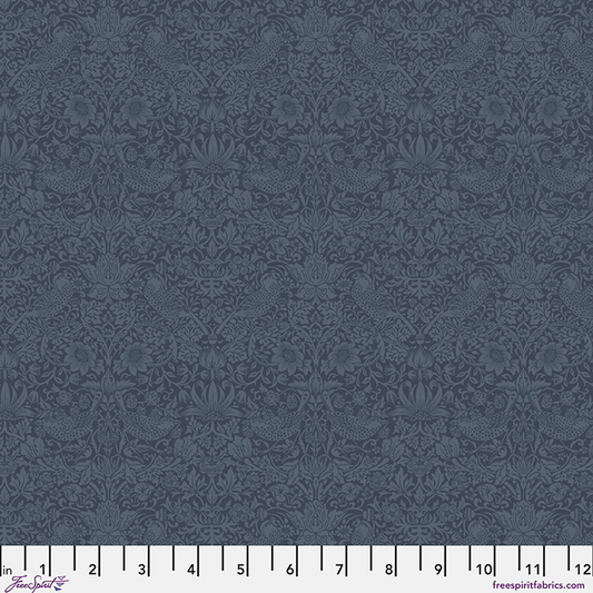 The Trellis Palette Tonal Strawberry Thief Inky Fingers The Original Morris & Co. Free Spirit Cotton Fabric FS-PWWM153.INKYFINGERS