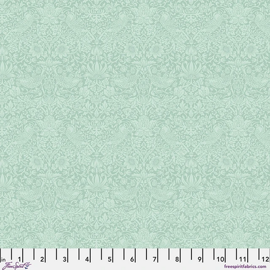 The Trellis Palette Tonal Strawberry Thief Kelmscott Water The Original Morris & Co. Free Spirit Cotton Fabric FS-PWWM153.KELMSCOTTWATER