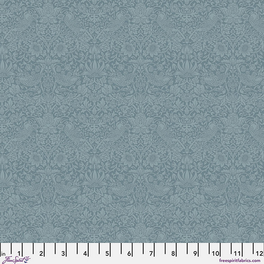 The Trellis Palette Tonal Strawberry Thief River Wandle The Original Morris & Co. Free Spirit Cotton Fabric FS-PWWM153.RIVERWANDLE