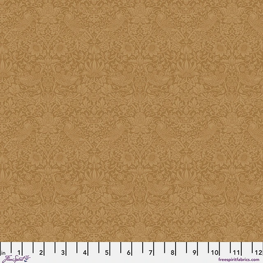 The Trellis Palette Tonal Strawberry Thief Sussex Rush The Original Morris & Co. Free Spirit Cotton Fabric FS-PWWM153.SUSSEXRUSH