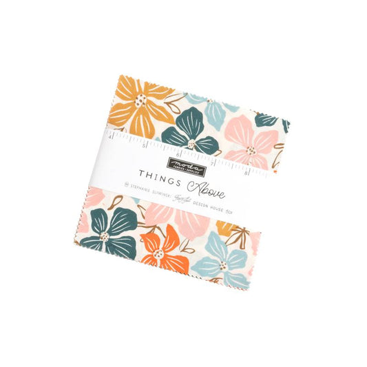 Things Above 5" Squares Charm Pack Fancy that Design House Moda Cotton Fabric MD-45610PP