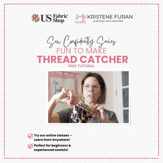 Fun To Make Thread Catcher | Free Tutorial | Sewing with Kristene Free Tutorial