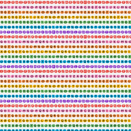 Thread of Friendship Letter Stripe White Cream Paintbrush Studio Cotton Fabric PBS-120-25001