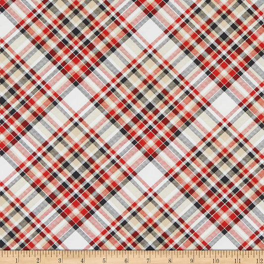 Timber Gnomies Bias Plaid Henry Glass Cotton Fabric