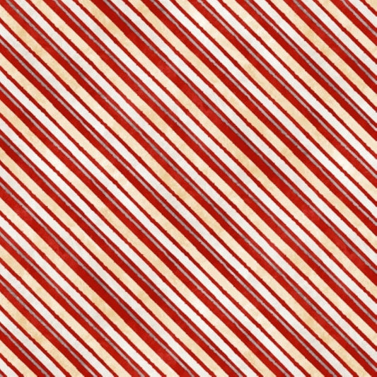 Time Hot Cocoa Red Diagonal Stripe red Wilmington Prints Cotton Fabric