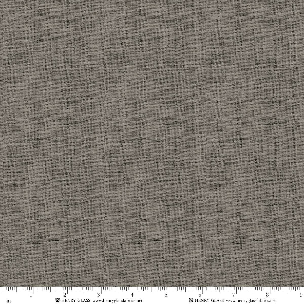 Timeless Basic Printed Linen Weaves Charcoal Grey Stacy West Henry Glass Cotton Fabric HG-2338-909