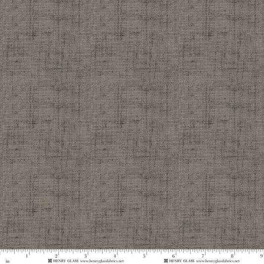 Timeless Basic Printed Linen Weaves Charcoal Grey Stacy West Henry Glass Cotton Fabric HG-2338-909