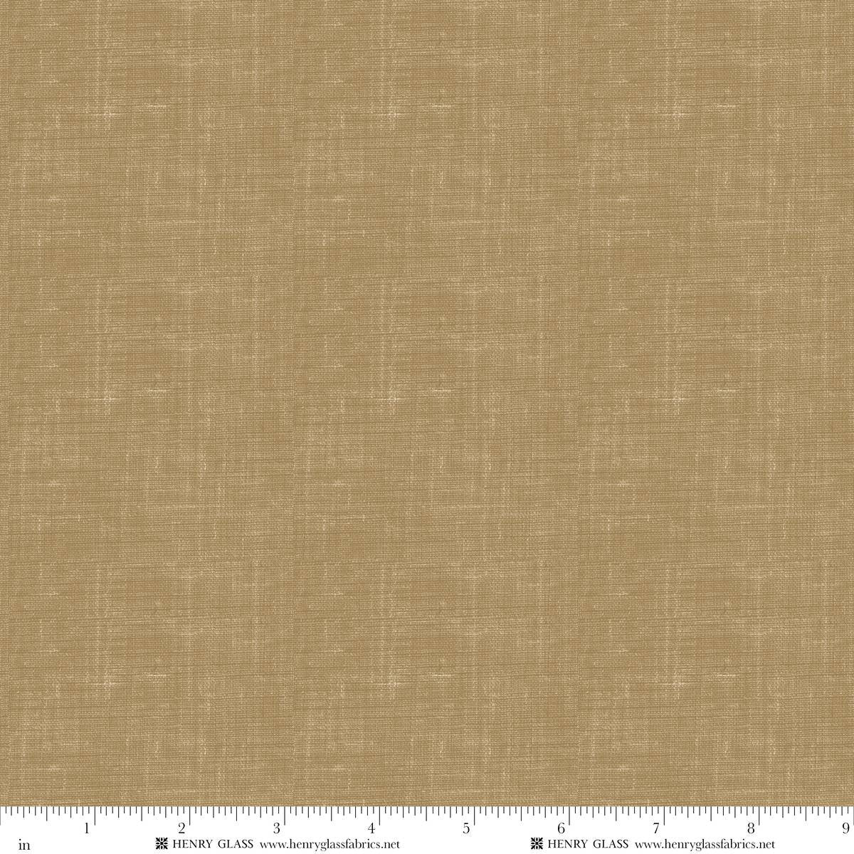 Timeless Basic Printed Linen Weaves Dark Tan Stacy West Henry Glass Cotton Fabric HG-2338-33