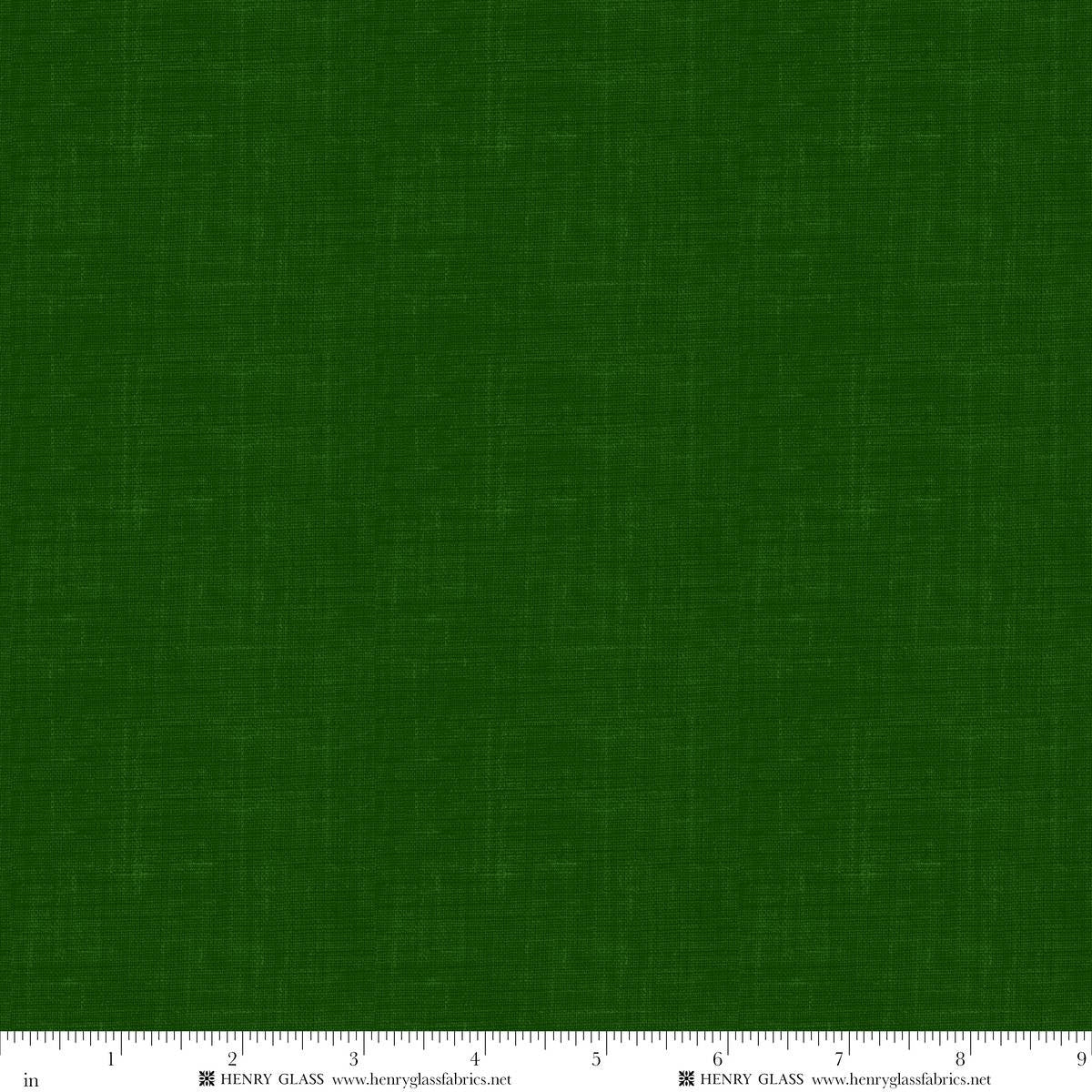 Timeless Basic Printed Linen Weaves Deep Green Stacy West Henry Glass Cotton Fabric HG-2338-66