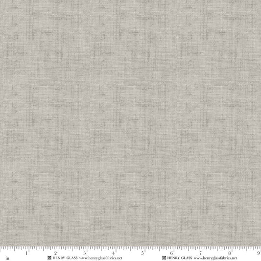 Timeless Basic Printed Linen Weaves Dove Grey Stacy West Henry Glass Cotton Fabric HG-2338-90