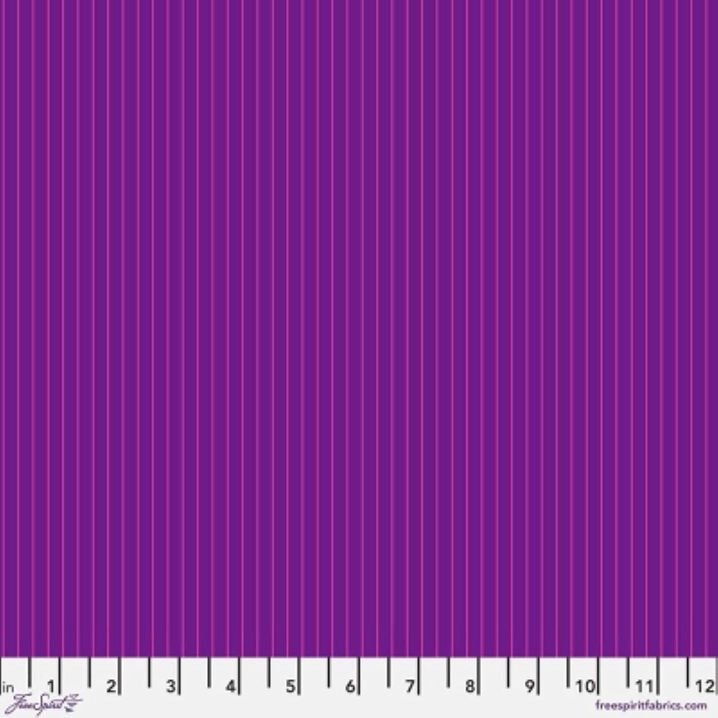 Tiny Stripes Aster Purple Tula Pink Free Spirit Cotton Fabric