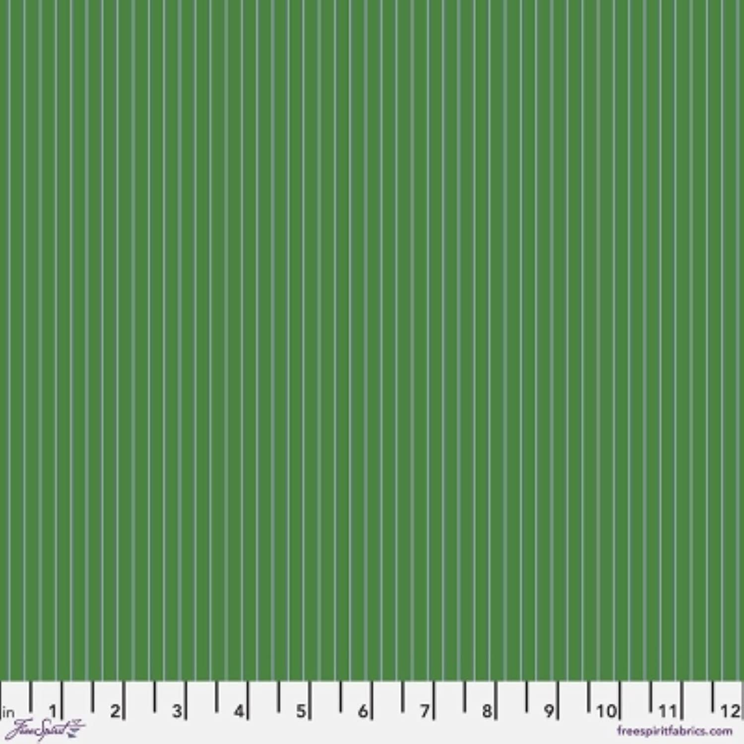 Tiny Stripes Fern Green Tula Pink Free Spirit Cotton Fabric FSPWTP186.FERN | US Fabric Shop
