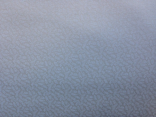 Tiny Leaves Tone on Tone White Tan Foust Textiles Cotton Fabric