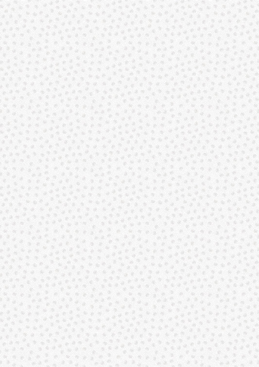 Tiny Tonals Tiny Dotty Floral White on White Lewis & Irene Cotton Fabric
