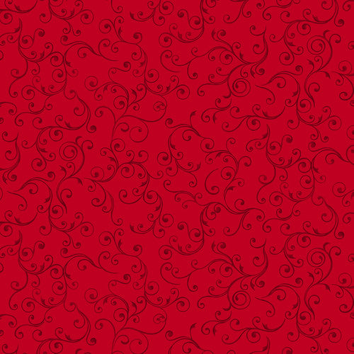 Tis the Season Swirl Red Art Loft Studio E Fabrics Cotton Fabric