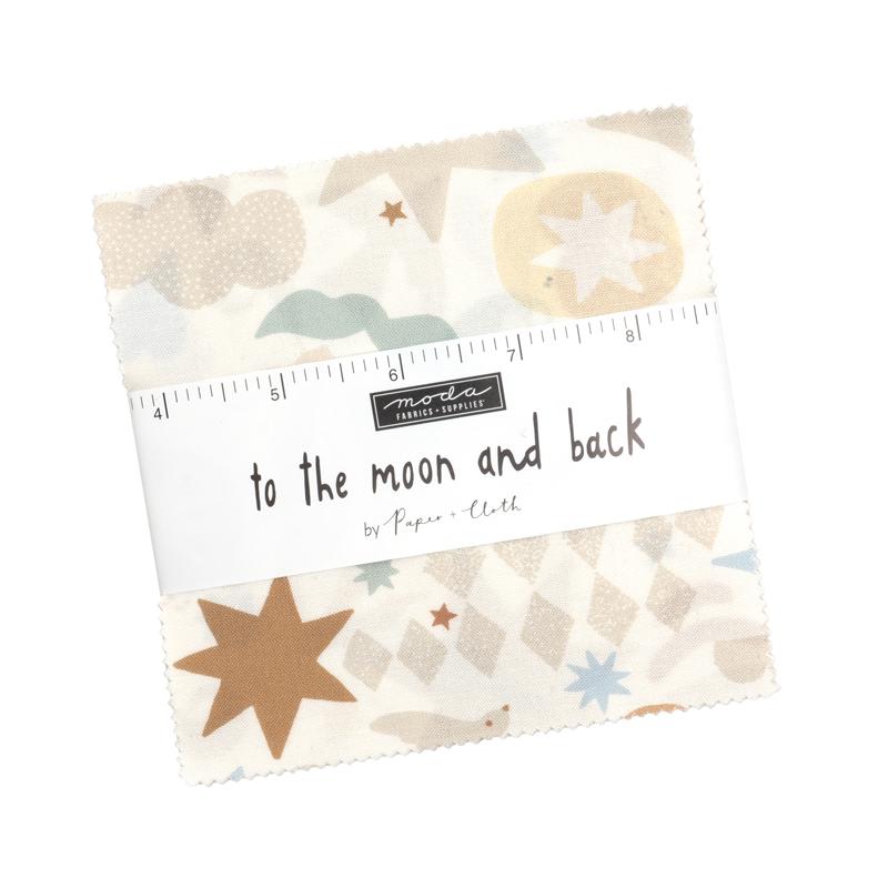 To The Moon And Back 5" Squares Charm Packs Assorted Paper + Cloth Moda Cotton Fabric MD-25900PP