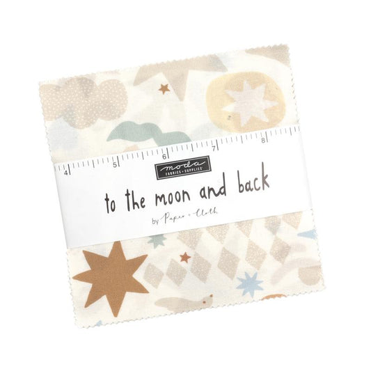To The Moon And Back 5" Squares Charm Packs Assorted Paper + Cloth Moda Cotton Fabric MD-25900PP