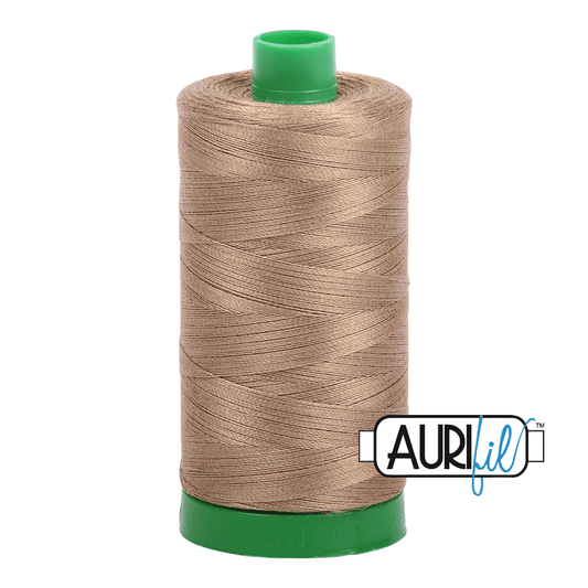 Toast Brown 40 wt 1094 yd Large Spool Aurifil Cotton Quilting Thread AF-MK40SC6-6010