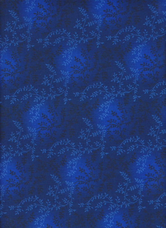 Tonal Vineyard 108" Wide Back Blender Royal Blue Foust Textiles Cotton Fabric