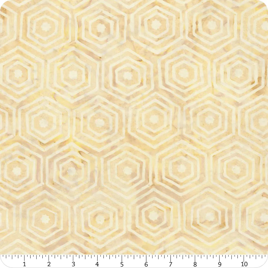 Tonga Batiks Hive Wallpaper Buzz Beige Timeless Treasures Cotton Batik Fabric