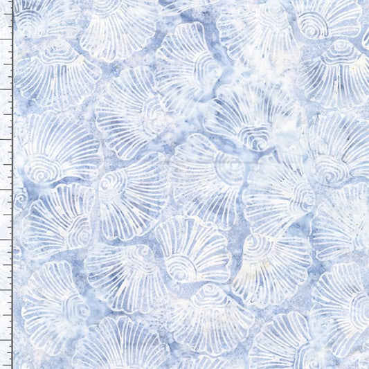 Tonga Batiks Shell Like Petals Ra Blue Timeless Treasures Cotton Batik Fabric