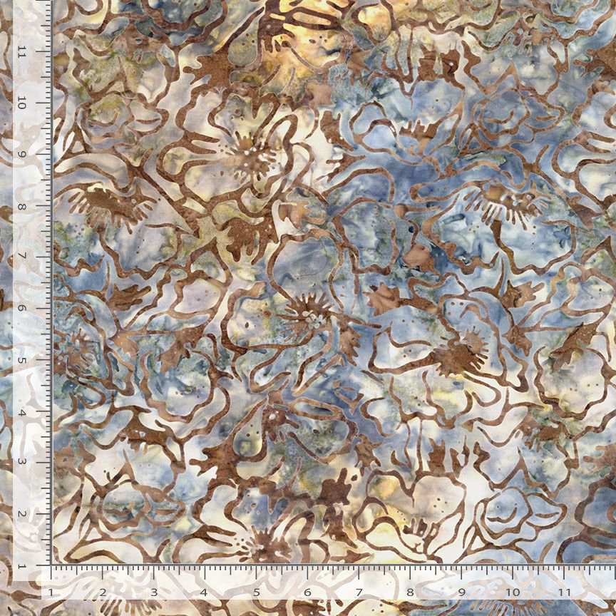 Tonga Lakeside Batik Poppy Field Canoe Beige Timeless Treasures Cotton Batik Fabric | US Fabric Shop