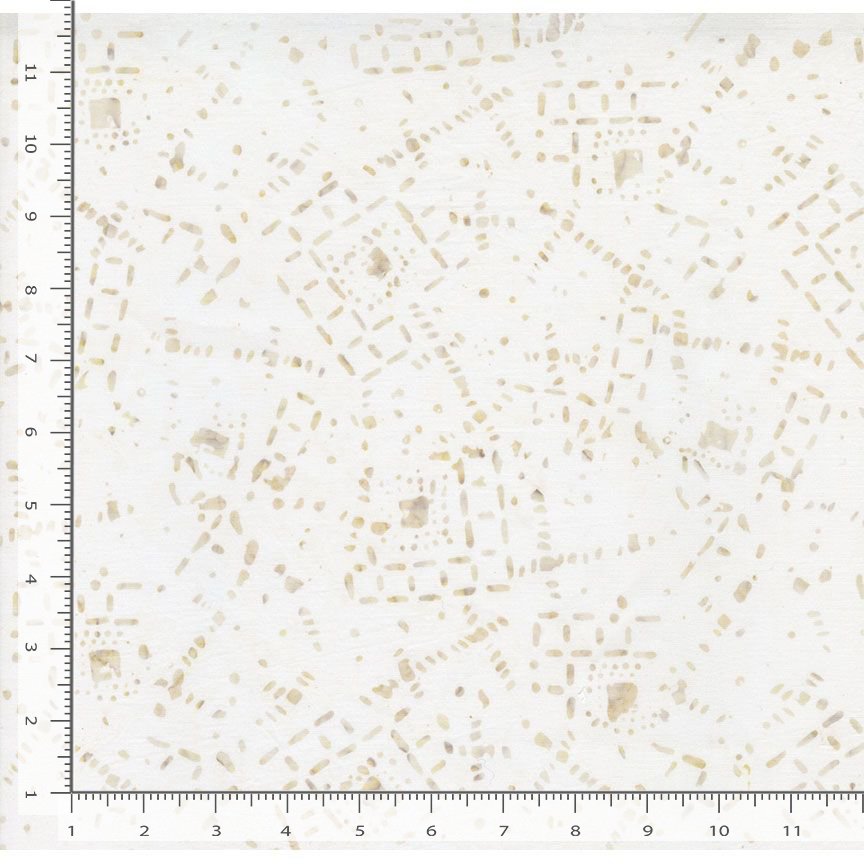 Tonga Linen BATIK Geometric Dots & Lines Ivory Cream Timeless Treasures Cotton BATIK Fabric TT-TONGA-B1503-SHELL