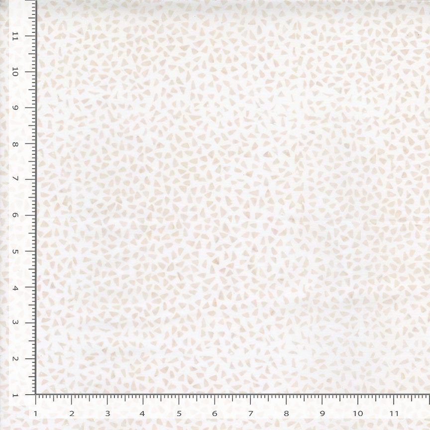 Tonga Linen BATIK Small Triangle Dots Ivory Cream Timeless Treasures Cotton BATIK Fabric TT-TONGA-B8549-PEARL