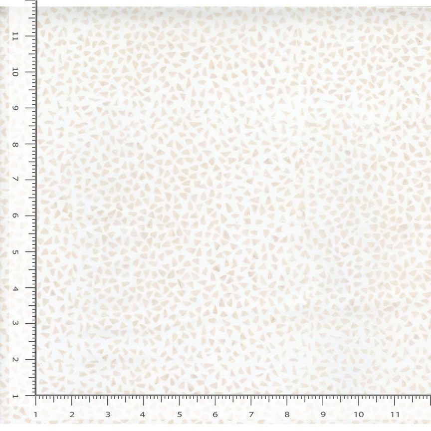 Tonga Linen BATIK Small Triangle Dots Ivory Cream Timeless Treasures Cotton BATIK Fabric TT-TONGA-B8549-SERENE