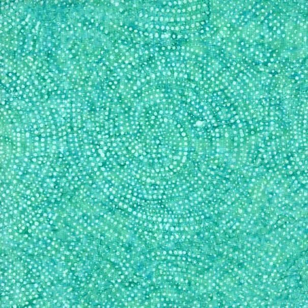Tonga Mermaid BATIK Dotty Spiral Aqua Green Timeless Treasures Cotton Batik Fabric TT-B2336-PARADISE