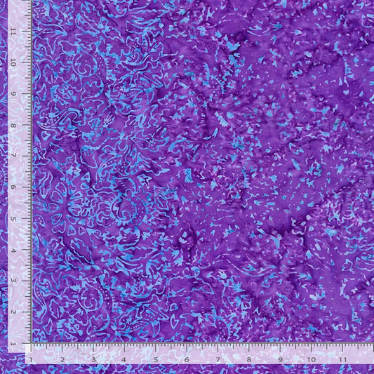 Tonga Royalty Tropical Floral Violet Timeless Treasures Cotton Fabric TT-TONGA-B3192-VIOLET