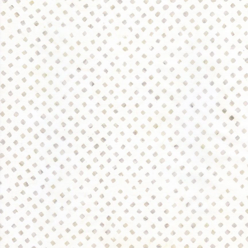 Tonga USA Dot Purity White Timeless Treasures Cotton Batik Fabric TT-TONGA-B5031-PURITY