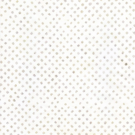 Tonga USA Dot Purity White Timeless Treasures Cotton Batik Fabric TT-TONGA-B5031-PURITY